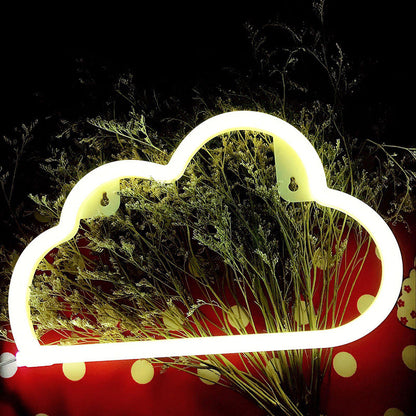 Frendorf | Plastic Cloud LED Wand Nachtverlichting Kinderen Witte Nacht Tafellicht met Oplaadbare USB Plug