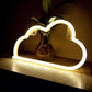 Frendorf | Plastic Cloud LED Wand Nachtverlichting Kinderen Witte Nacht Tafellicht met Oplaadbare USB Plug