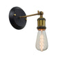 Frendorf | Exposed Bulb Design Metall Wandlampe Fabrik 1 Kopf Esszimmer Wandleuchte mit Drehgelenk