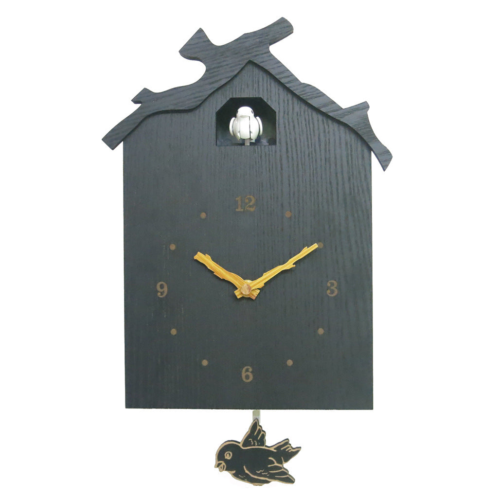 Cuckoo Pendelstille Wanduhr für das Wohnzimmer 12 Zoll