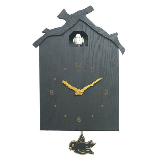 Cuckoo Pendelstille Wanduhr für das Wohnzimmer 12 Zoll