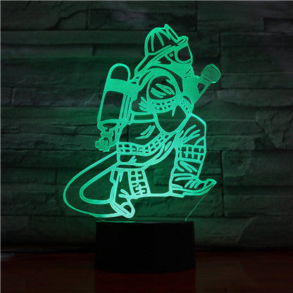 Feuerwehrmann 3D Licht