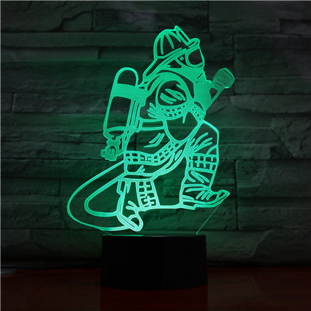 Feuerwehrmann 3D Licht