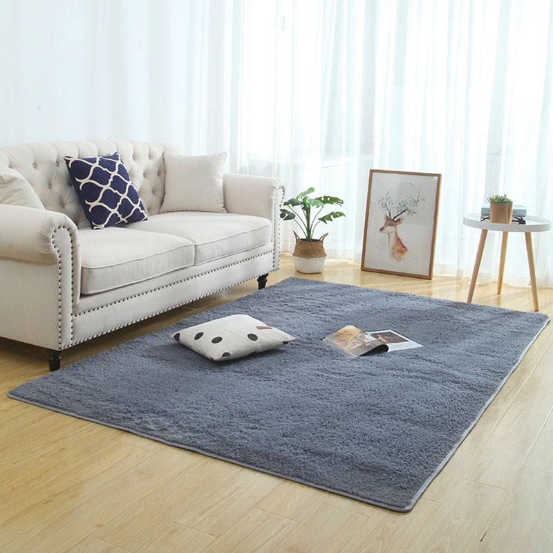 Frendorf | Beruhigendes Wohnaccessoire Teppich Mehrfarbig Einfarbiger Indoor-Teppich Baumwollmix Rutschfest Fleckenresistenter Teppich