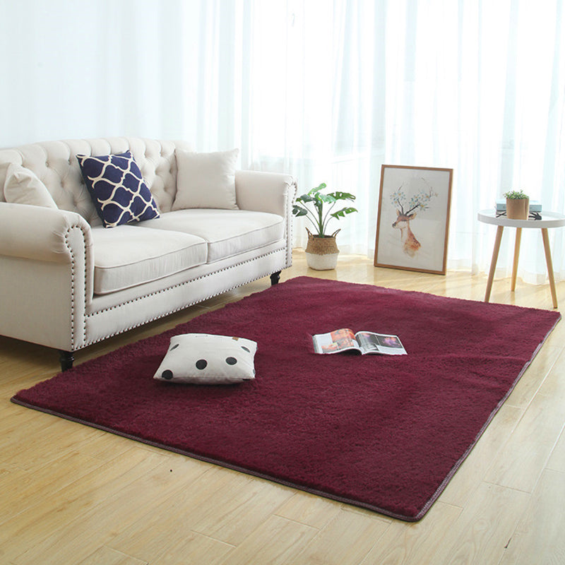 Frendorf | Beruhigendes Wohnaccessoire Teppich Mehrfarbig Einfarbiger Indoor-Teppich Baumwollmix Rutschfest Fleckenresistenter Teppich