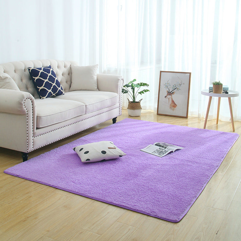 Frendorf | Beruhigendes Wohnaccessoire Teppich Mehrfarbig Einfarbiger Indoor-Teppich Baumwollmix Rutschfest Fleckenresistenter Teppich