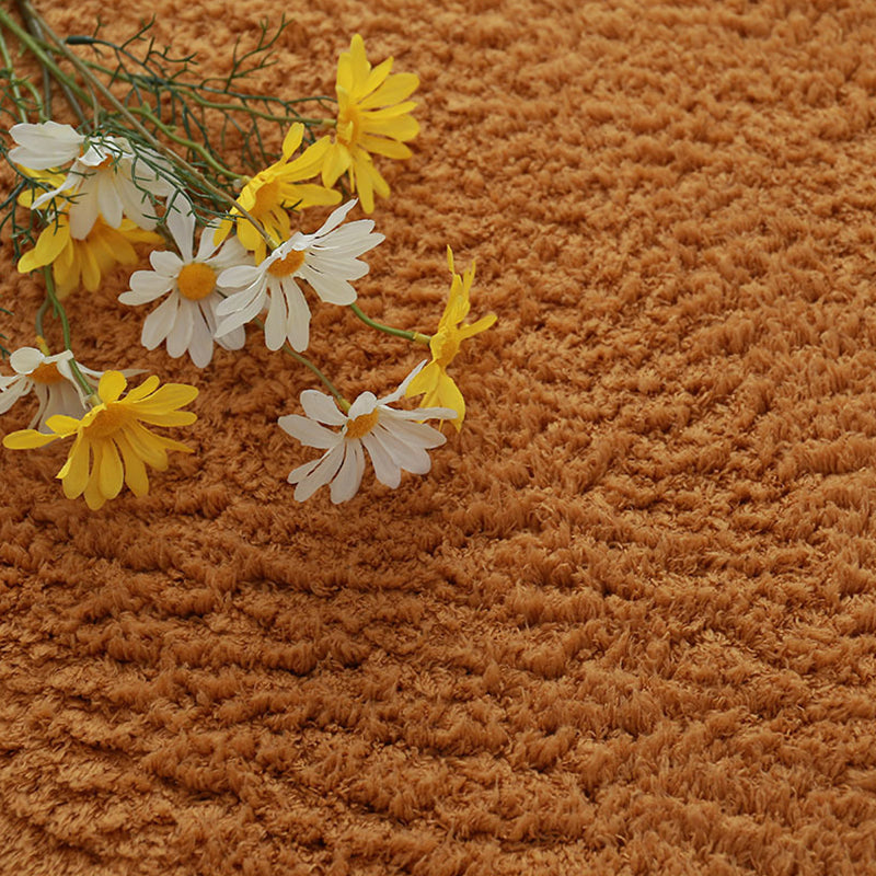 Trendiger Uni-Farben-Teppich Mehrfarbiger Polyester-Innentepich Rutschfeste Rückseite Haustierfreundlicher Teppich für den Raum