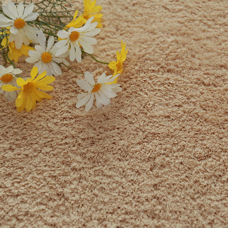 Trendiger Uni-Farben-Teppich Mehrfarbiger Polyester-Innentepich Rutschfeste Rückseite Haustierfreundlicher Teppich für den Raum