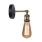 Frendorf | Antiek Messing Naakte Gloeilamp Basis Wandlamp Industriële Metaal 1 Hoofd Garage Wandlamp met Draaibare Arm