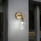Frendorf | Industriestijl Gloeilampvormige Wandlamp Enkele Ruit Glas Wandlamp Fixture in Messing