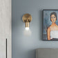 Frendorf | Industriestijl Gloeilampvormige Wandlamp Enkele Ruit Glas Wandlamp Fixture in Messing