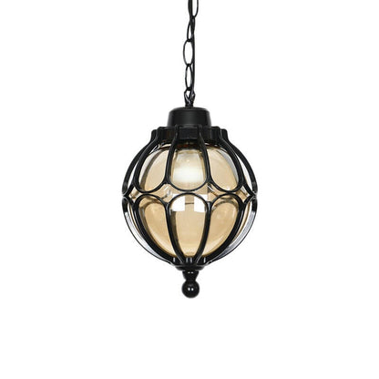 Frendorf | SpheraLux Retro Outdoor LED Pendelleuchte | Wasserdicht | Kugelförmiges Design | Garten & Außenbereich