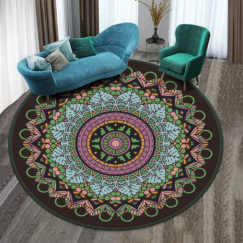 Frendorf | Designer Dekorations Teppich Mehrfarbiges Blumenmuster Innen Teppich Synthetik Haustierfreundlich Waschbarer Teppich