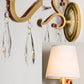 Frendorf | 1 Leichtmetall Wandleuchte Landhausstil Goldene Conen Schlafzimmer Wandleuchtenarmatur mit/ohne Schirm