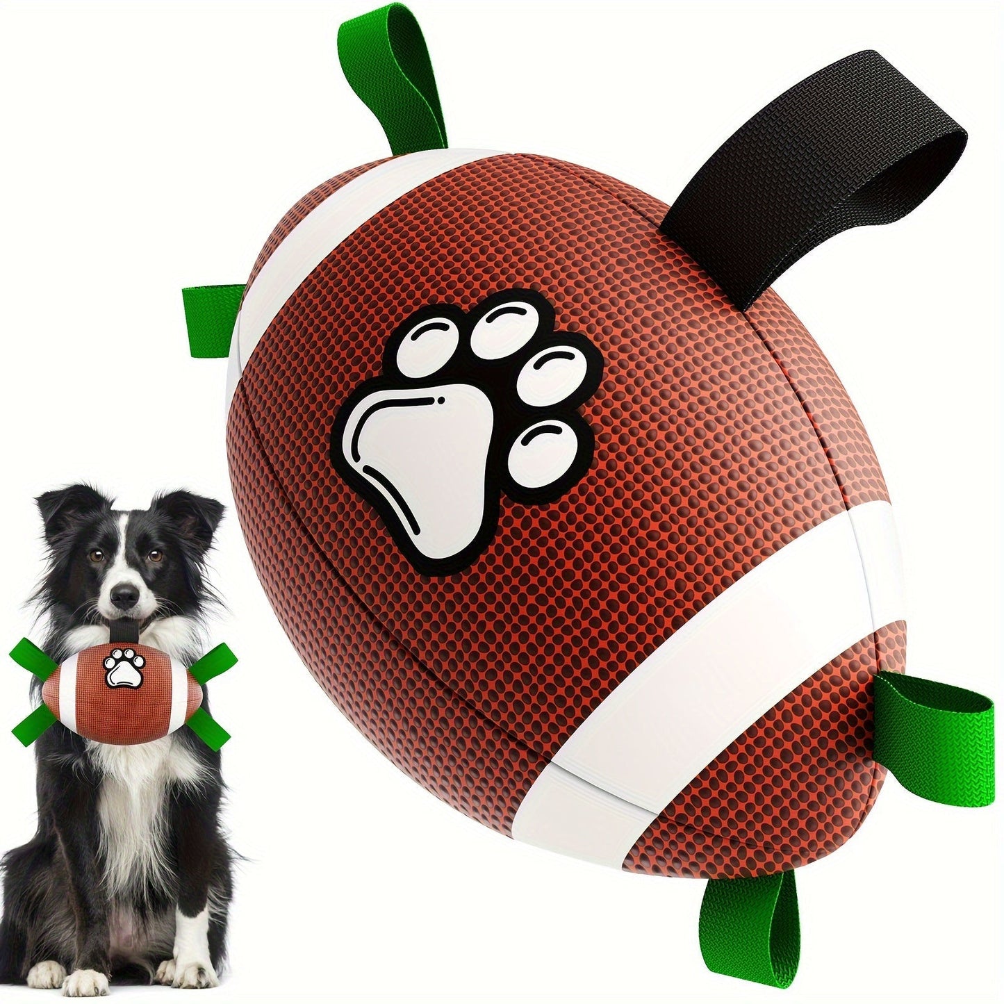 Frendorf | Paw-Perfect Spiel Fußball – Langlebiges Gummi Interaktives Hundespielzeug