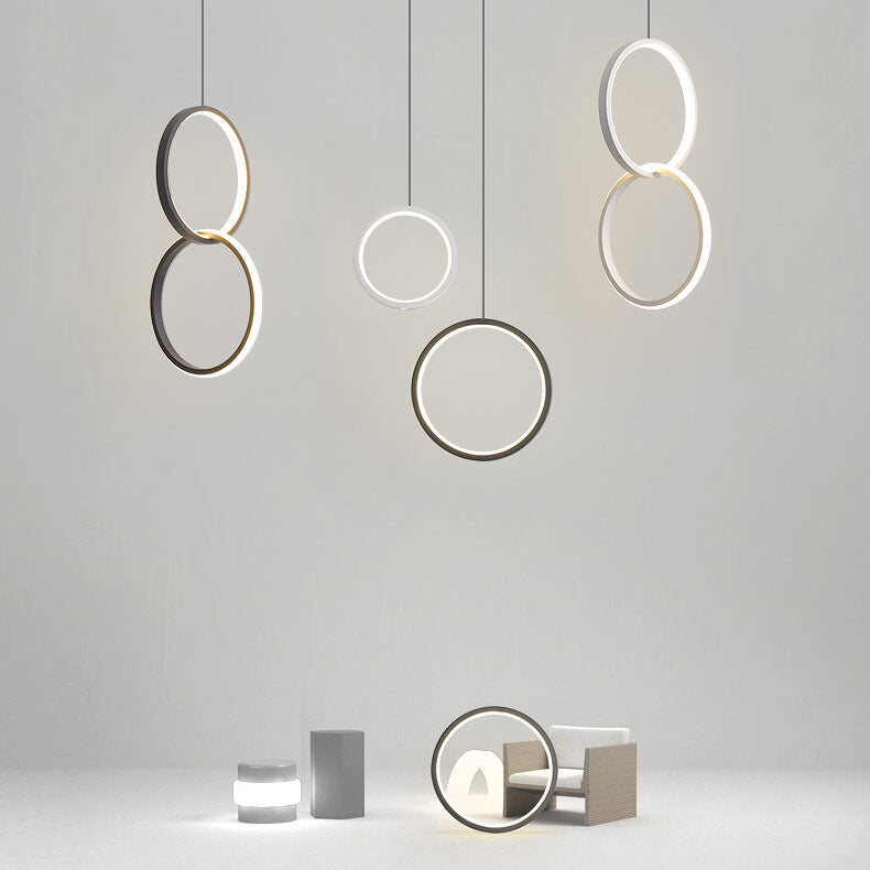 Modern Minimalist Runde Eisen Acryl LED Kronleuchter Für Schlafzimmer