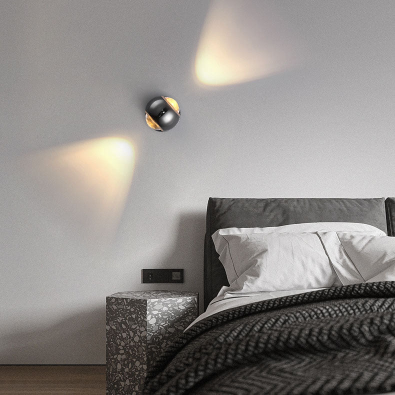 Frendorf | Arcano LED Wandleuchte | Nordic Design | Halbrundes Aluminium | Up-Down Beleuchtung für Schlafzimmer
