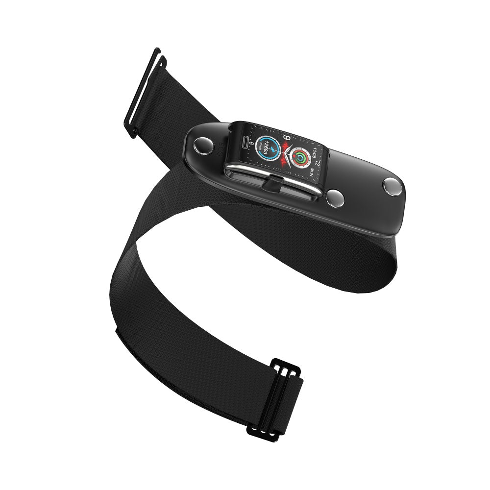 Frendorf | Smart Armband 3-Kanal-EKG Blutdruck Blutsauerstoff Blutzucker Schlaferkennung