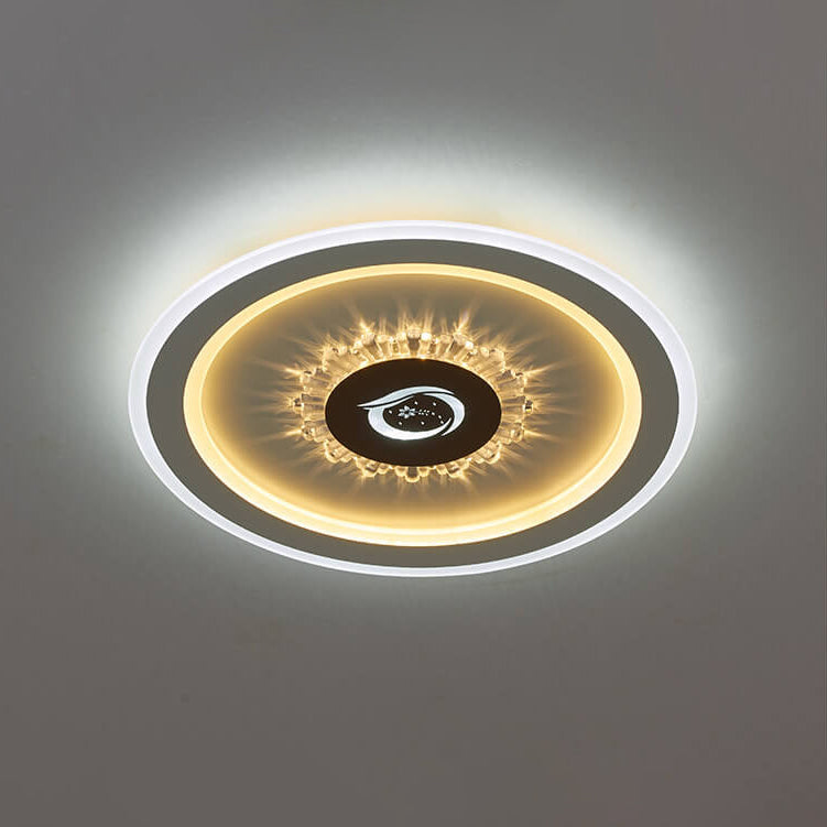 Frendorf | Lumivolt Astra LED Deckenleuchte | Modernes Acryl-Design | Farbwechsel | Dimmbar mit Fernbedienung