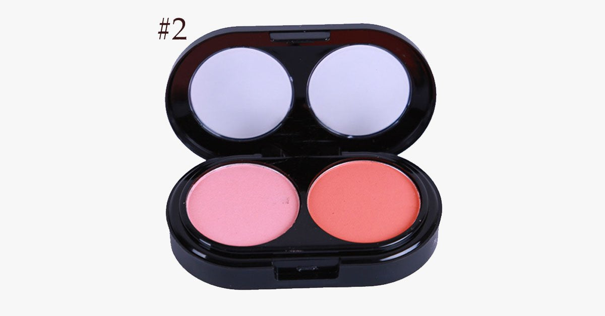 Frendorf | 2 Farben Blush Palette – Bringen Sie einen rosigen pinken Glanz auf Ihre Wangen