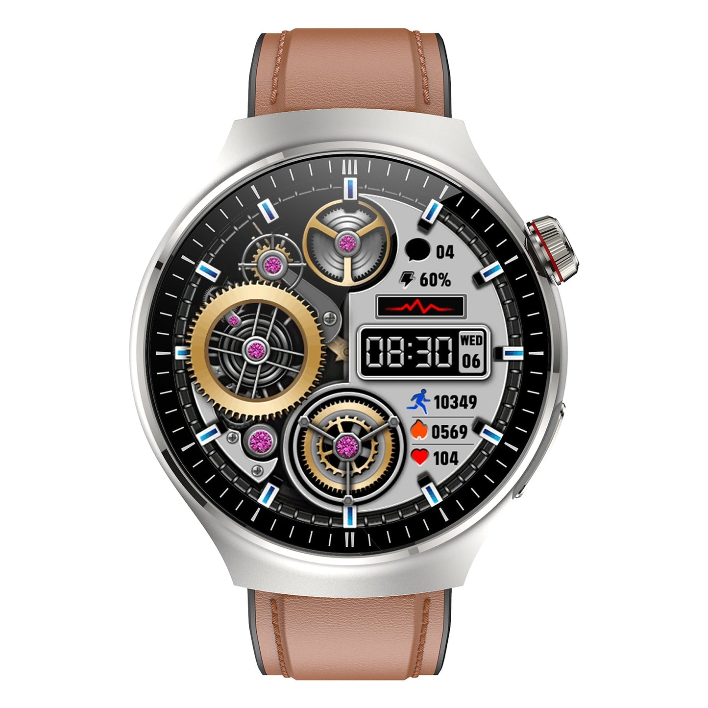 Frendorf | KH26 Ein-Klick-Mikro-Untersuchung von Fünf Organen Gesundheitsüberwachung Blutglukose Blutlipide Harnsäure Blutdruck Blutsauerstoff SOS Smartwatch