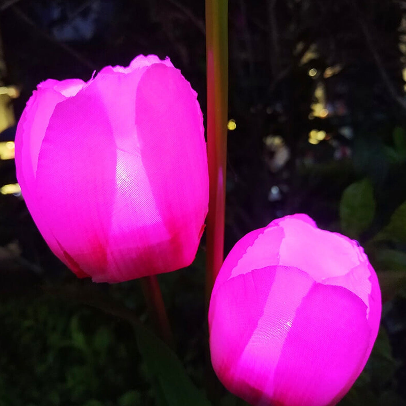 Solar Tulpe Rasenlicht Außen Garten LED Tulpe Blumenlicht Bodenstecker Landschaftslicht