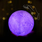 Kreative Mini Wiederaufladbare 3D Gedruckte Mond 1-Licht LED Tischlampe