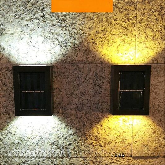 Frendorf | SolarBright LED-Terrassen-Wandleuchte | Solarbetrieben | Außenbeleuchtung | Wetterfest | Modernes Design