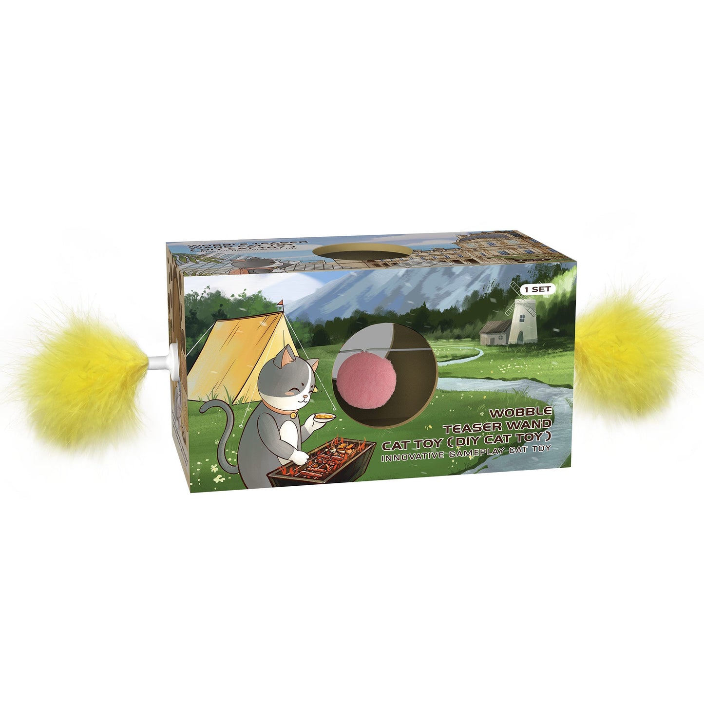 Cherry-Radies Wackel-Spielzeug – DIY Teaser-Spielstab für Katzen