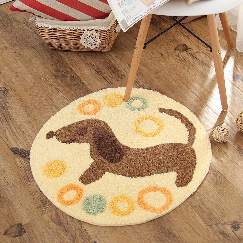 Frendorf | Beruhigender Schlafzimmerteppich Mehrfarbig Cartoon Bedruckter Teppich Polypropylen Pflegeleicht Maschinenwaschbarer Innen teppich