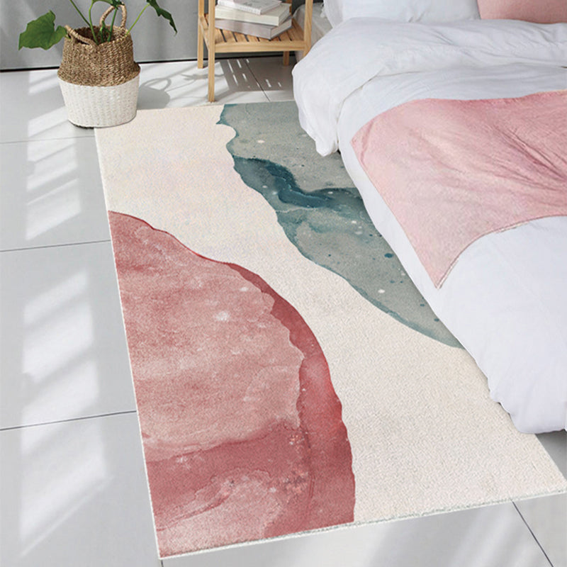 Frendorf | Skandinavische Farbpalette Teppich Mehrfarbig Polypropylen Innen Teppich Rutschfeste Rückseite haustierfreundlicher Bereich Teppich für Schlafzimmer