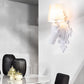 Frendorf | 1 Glühbirne Pferde-Wandleuchte Klassisch Schwarz/Weiß Harz Wandmontierte Lampe mit Kegelstoffschirm