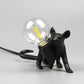 Dekorative Bare Bulb Tischlampe Harz 1-Licht Schlafzimmer Nachtlampe mit Mausbasis