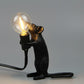 Dekorative Bare Bulb Tischlampe Harz 1-Licht Schlafzimmer Nachtlampe mit Mausbasis