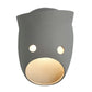 Frendorf | Decorative Funny Facial Expression Wall Lamp Resin Bedroom LED Wall-Mounted Lighting in Gray