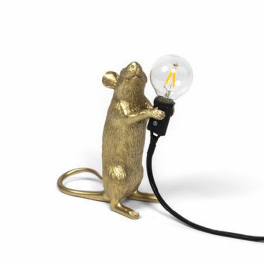 Mausförmige Mini Schlafzimmer Tischlampe Resin 1 Kopf Neuheit Kinder Nachttischlampe