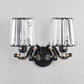 Frendorf | Wandlamp Moderne Woonkamer Wandmontage Lamp met Conische Kristallen Schaduw in Zwart