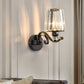 Frendorf | Wandlamp Moderne Woonkamer Wandmontage Lamp met Conische Kristallen Schaduw in Zwart