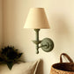Frendorf | 1 Glühbirne Kegel Wandlampe Vintage-Stil Rot/Gelb/Blau Stoffschirm Wandbeleuchtung für Esszimmer