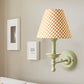 Frendorf | 1 Glühbirne Kegel Wandlampe Vintage-Stil Rot/Gelb/Blau Stoffschirm Wandbeleuchtung für Esszimmer