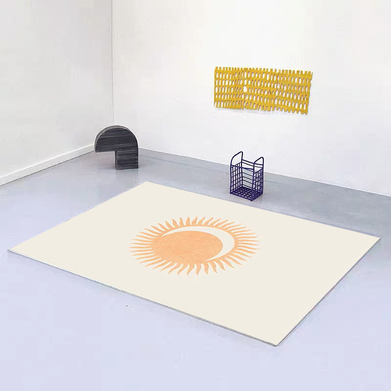 Frendorf | Multicolor novelty carpet van polyester met geometrische print, antislip achterkant, vlekbestendige gebiedtapijt ter decoratie