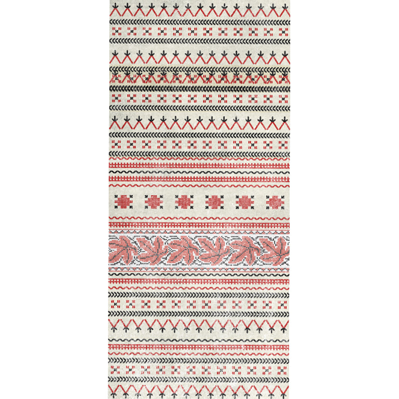 Ekletisches Wohnzimmerteppich Mehrfarbig Geometrisch Bedruckter Indoor Teppich Jute Rutschfeste Unterlage Pflegeleichter Bereichsteppich mit Quaste