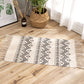 Multi Color Comfort Teppich Jute Geometrisch Gedruckter Bereichsteppich Pflegeleicht Fleckenresistenter Haustierfreundlicher Teppich mit Fransen für das Schlafzimmer