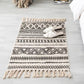 Multi Color Comfort Teppich Jute Geometrisch Gedruckter Bereichsteppich Pflegeleicht Fleckenresistenter Haustierfreundlicher Teppich mit Fransen für das Schlafzimmer