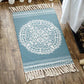Multi Color Comfort Teppich Jute Geometrisch Gedruckter Bereichsteppich Pflegeleicht Fleckenresistenter Haustierfreundlicher Teppich mit Fransen für das Schlafzimmer