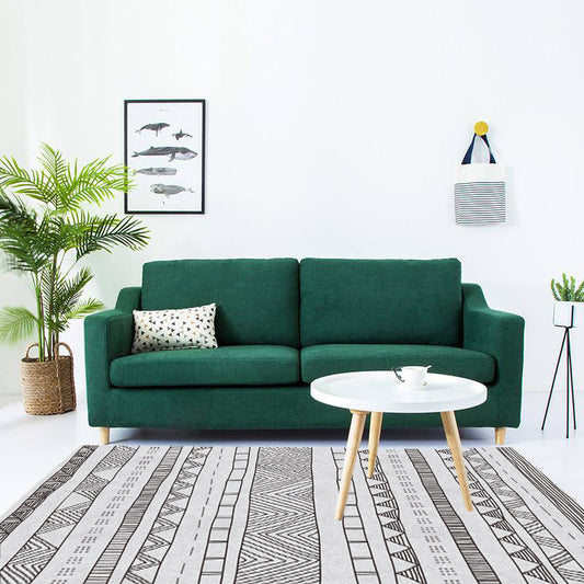 Frendorf | Boho Parlor Teppich Mehrfarbig Geometrisch Gedruckt Bereich Teppich Synthetisch Rutschfest Haustierfreundlich Einfache Pflege Innen Teppich