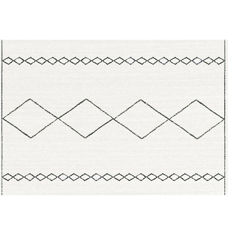 Frendorf | Bohomian Wohnzimmerteppich Mehrfarbig Geometrisches Muster Teppich Polyester Rutschfeste Unterlage Haustierfreundlicher Innenraum Teppich