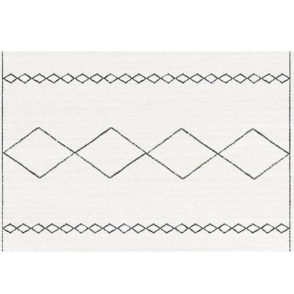 Frendorf | Bohomian Wohnzimmerteppich Mehrfarbig Geometrisches Muster Teppich Polyester Rutschfeste Unterlage Haustierfreundlicher Innenraum Teppich