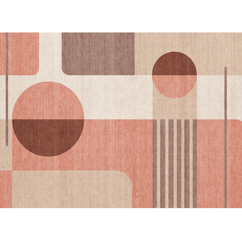 Frendorf | Bohomian Wohnzimmerteppich Mehrfarbig Geometrisches Muster Teppich Polyester Rutschfeste Unterlage Haustierfreundlicher Innenraum Teppich