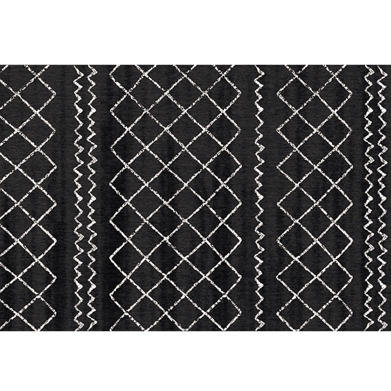 Frendorf | Bohomian Wohnzimmerteppich Mehrfarbig Geometrisches Muster Teppich Polyester Rutschfeste Unterlage Haustierfreundlicher Innenraum Teppich